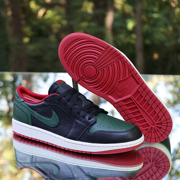 Jordan 1 Retro Low OG Black Gorge Green - Picture 5 of 14